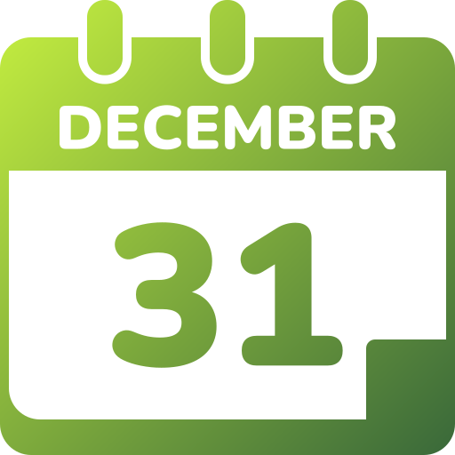 31 de diciembre icono gratis