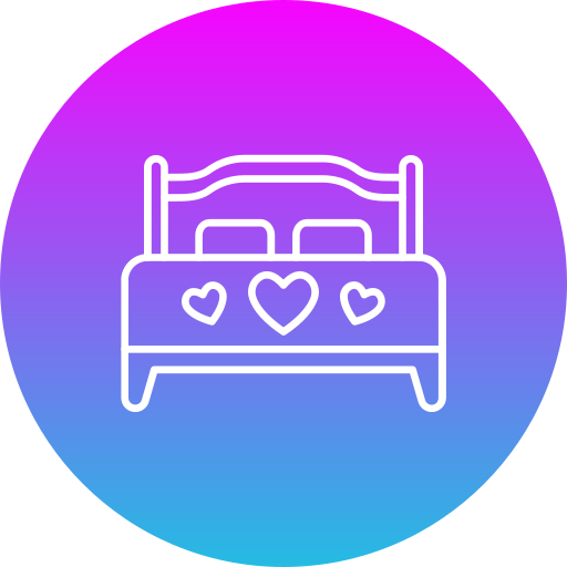 cama doble icono gratis