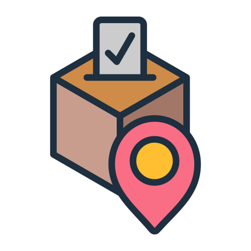 estación de votación icono gratis