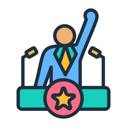 campaña política icono gratis