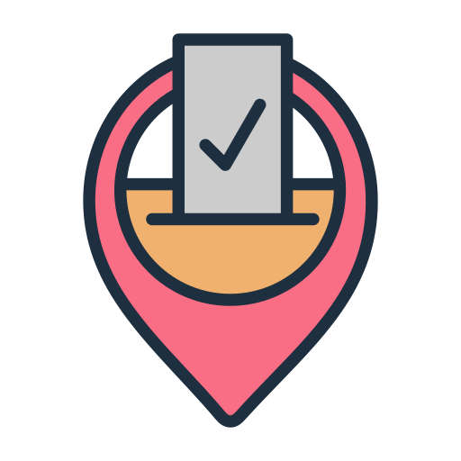 Polling station free icon