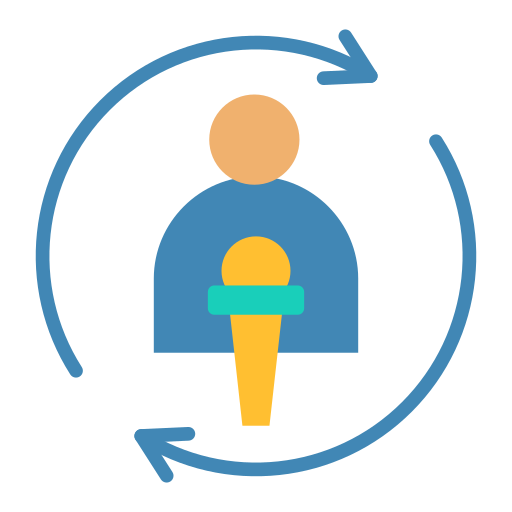 medios de comunicación icono gratis