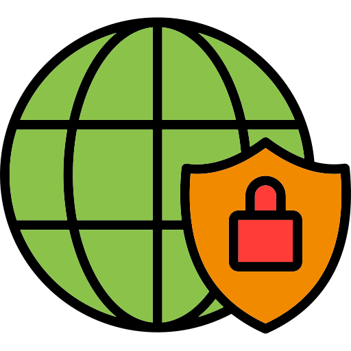 seguridad global icono gratis