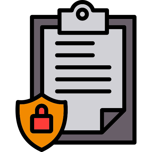 seguridad de datos icono gratis