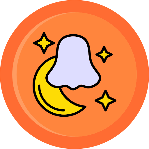 luna de halloween icono gratis