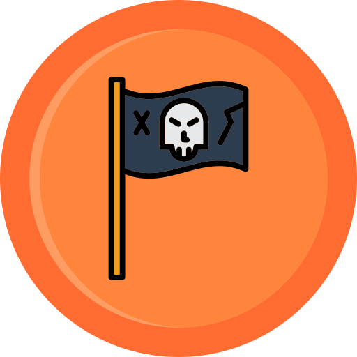 bandera pirata icono gratis