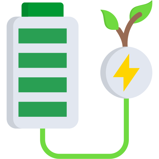 batería ecológica icono gratis
