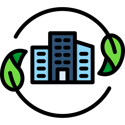 ciudad verde icono gratis