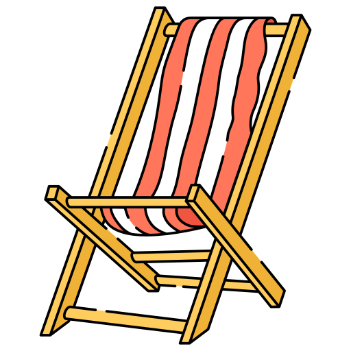 silla de playa icono gratis