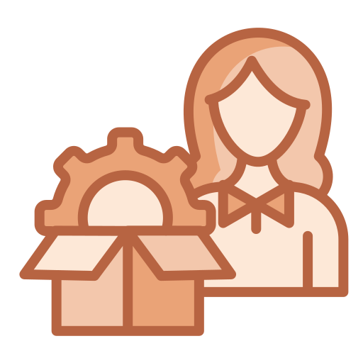 gestión de productos icono gratis