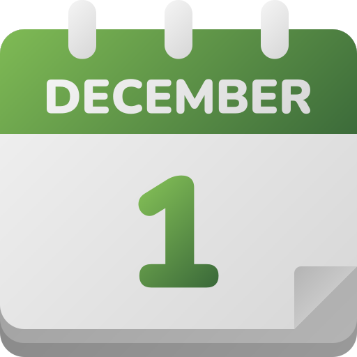 1 de diciembre icono gratis