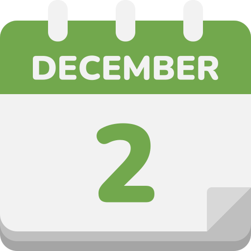 2 de diciembre icono gratis