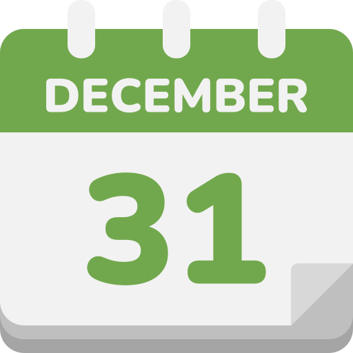 31 de diciembre icono gratis