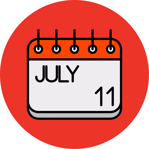 칠월 무료 아이콘