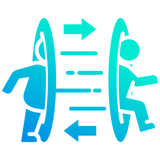 teletransportarse icono gratis