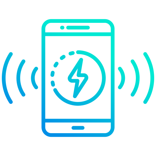 carga inalámbrica icono gratis