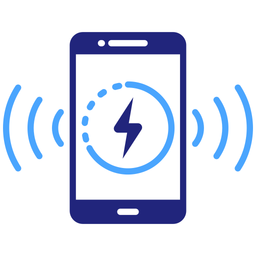 carga inalámbrica icono gratis