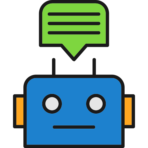 robot conversacional icono gratis