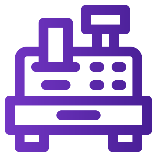 caja registradora icono gratis