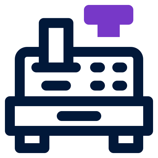 caja registradora icono gratis
