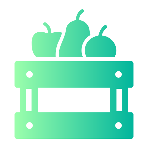 caja de fruta icono gratis