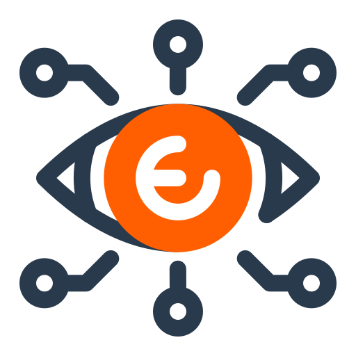 ojo cibernético icono gratis