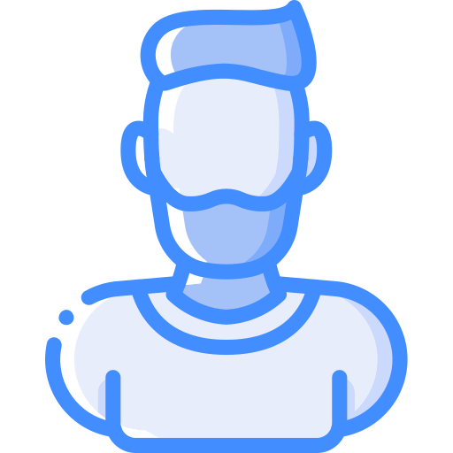 Male Basic Miscellany Blue icon