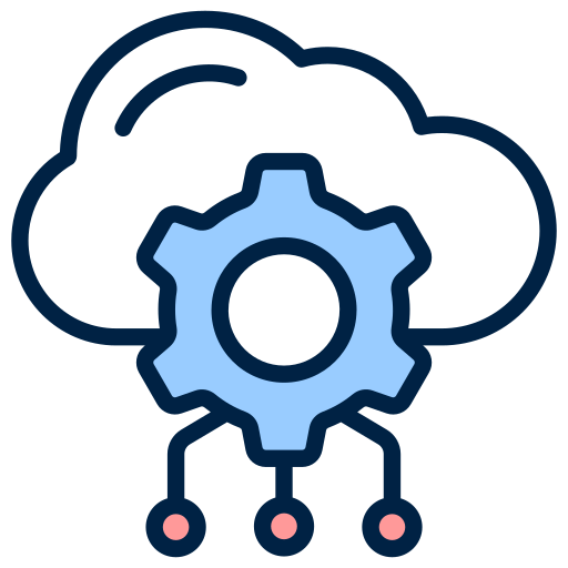 servicio en la nube icono gratis