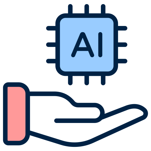 asistente de inteligencia artificial icono gratis