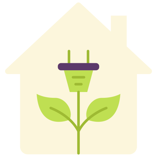 casa ecológica icono gratis