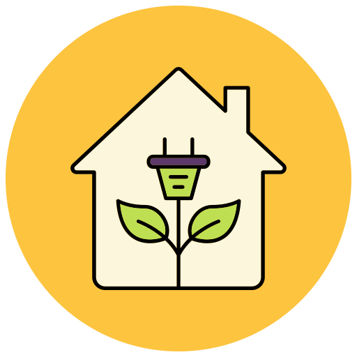 casa ecológica icono gratis