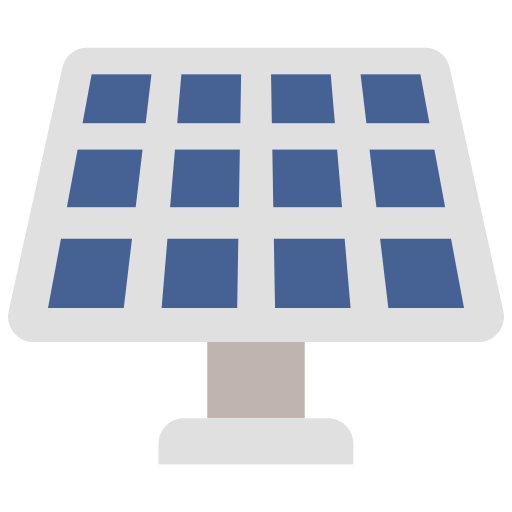 Énergie solaire Icône gratuit Énergie solaire Icône gratuit