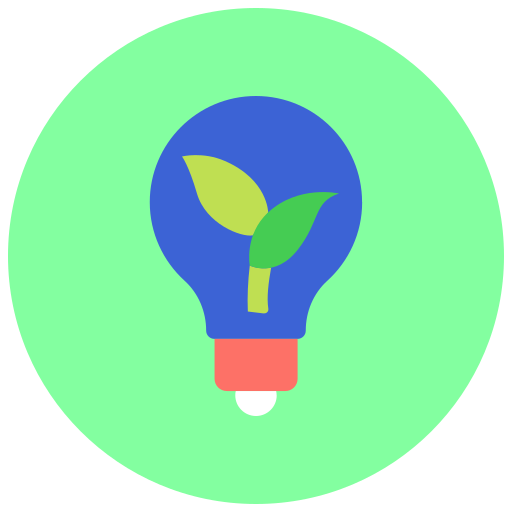 bombilla ecológica icono gratis