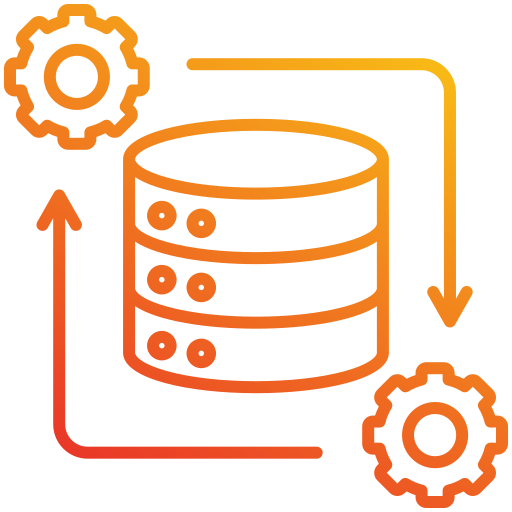 proceso de datos icono gratis