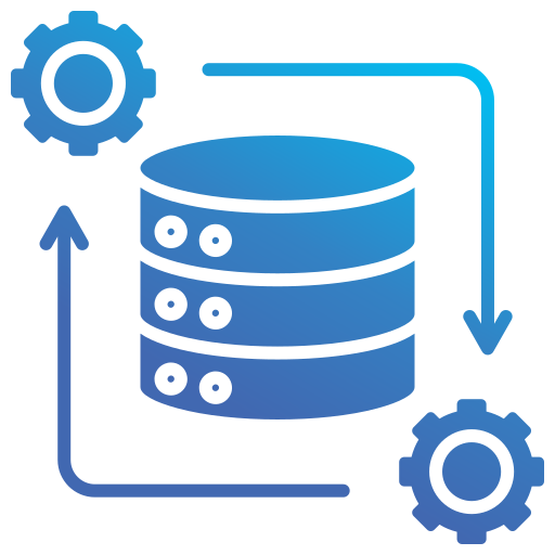 proceso de datos icono gratis