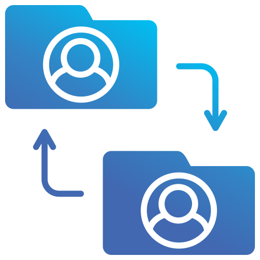 transferencia de datos icono gratis