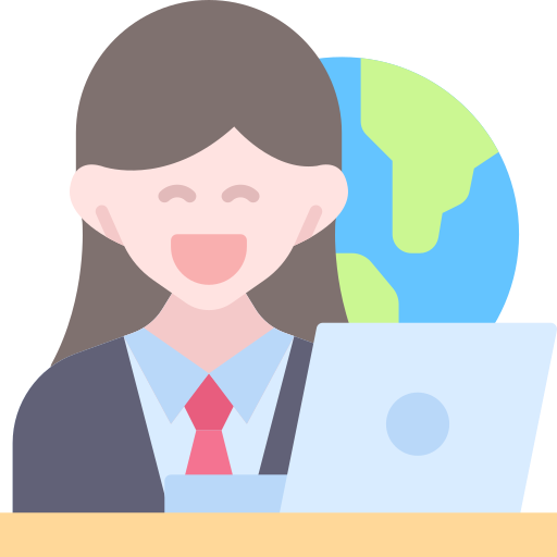 agente de viajes icono gratis