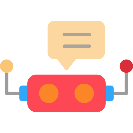 robot conversacional icono gratis