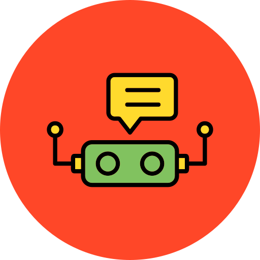 robot conversacional icono gratis