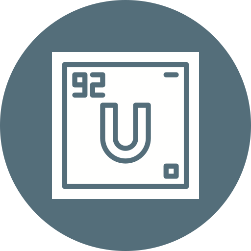 uranio icono gratis