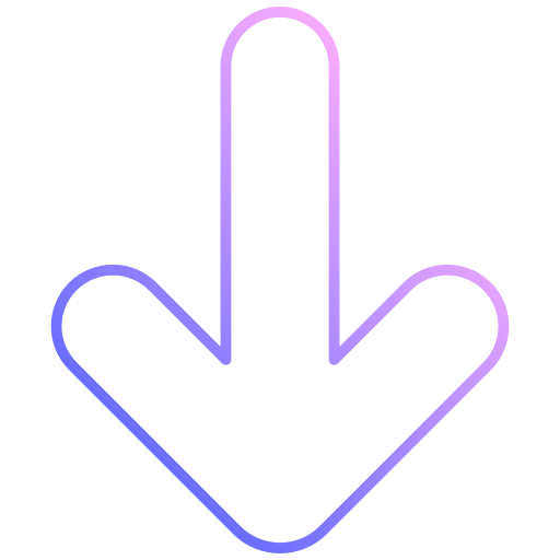 flecha hacia abajo icono gratis