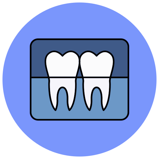 radiografía dental icono gratis