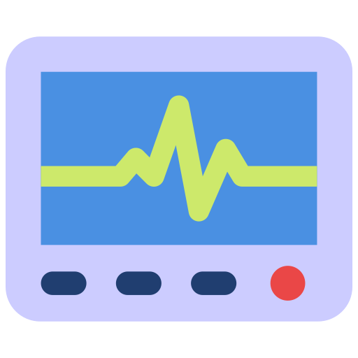 monitor de ecg icono gratis