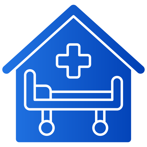 habitación de hospital icono gratis