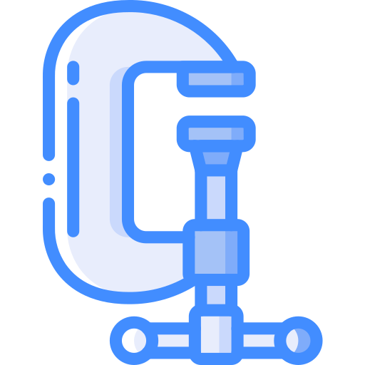 Clamp Basic Miscellany Blue icon