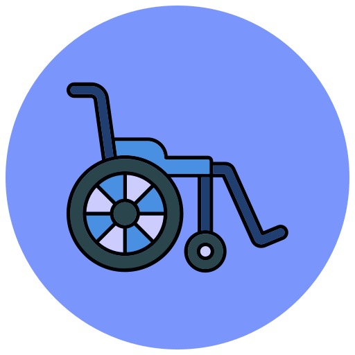 Инвалидная коляска бесплатно иконка