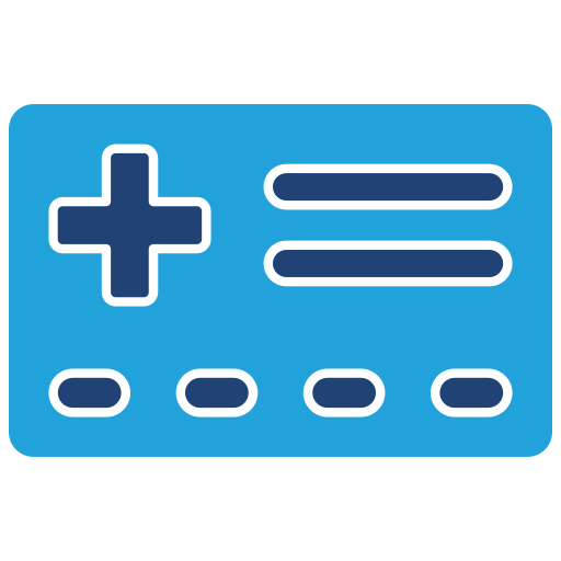 tarjeta de seguro de salud icono gratis