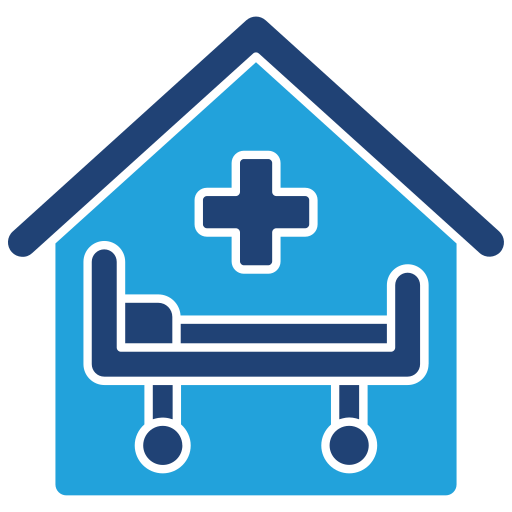 habitación de hospital icono gratis