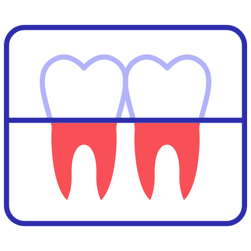 radiografía dental icono gratis