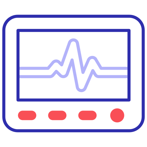 monitor de ecg icono gratis